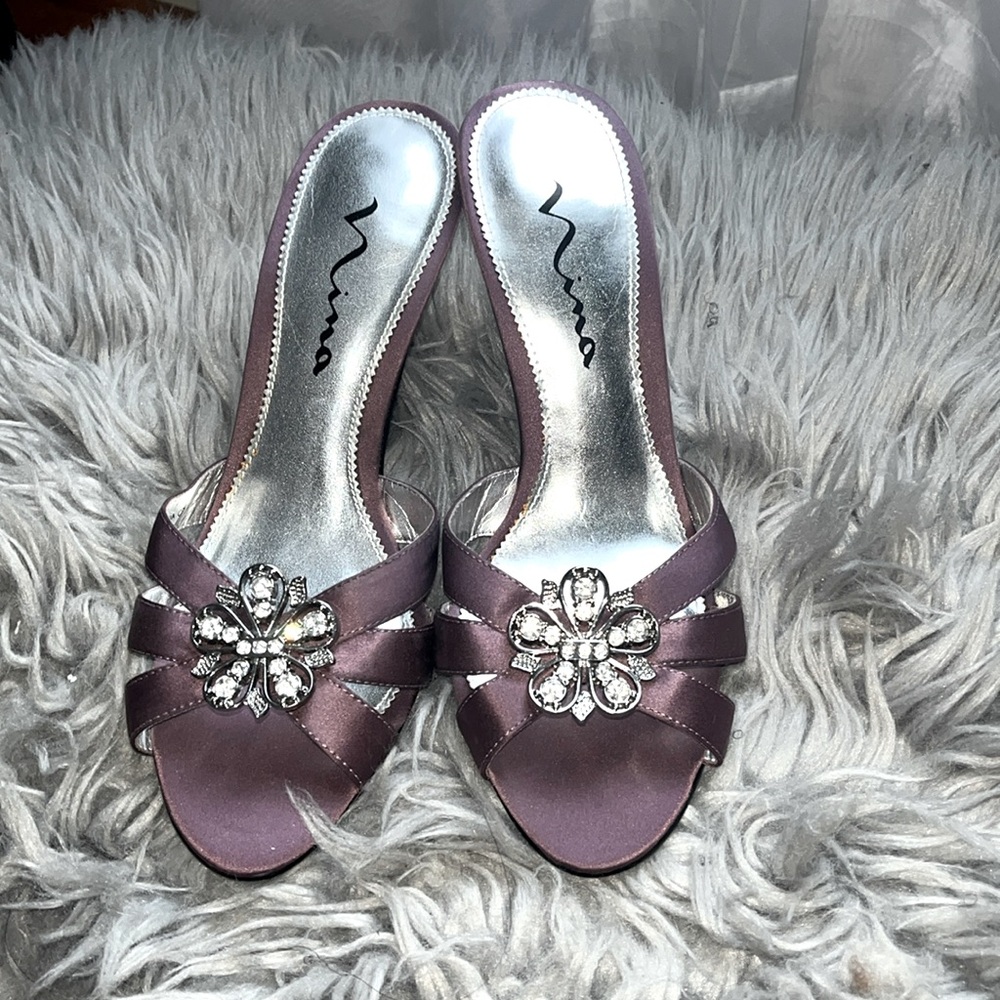 Nina evening silk evening sandals